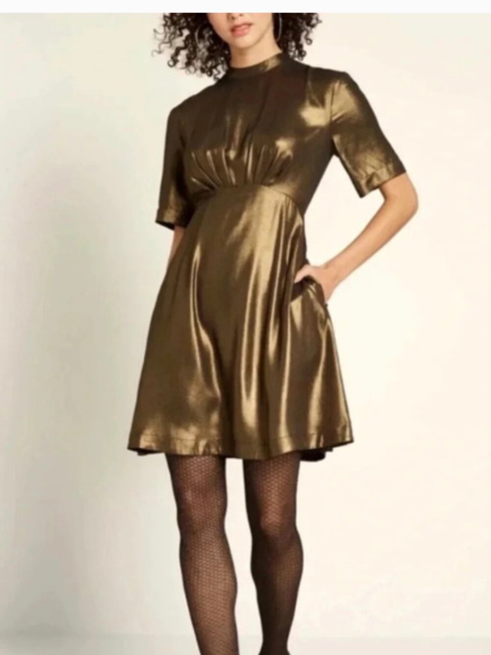 Gold dress